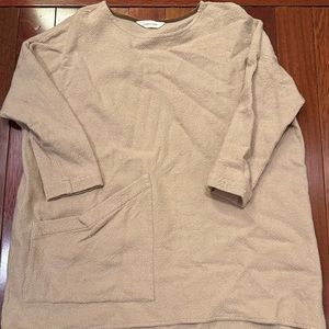 Elizabeth Suzann Harper tunic in fawn wool